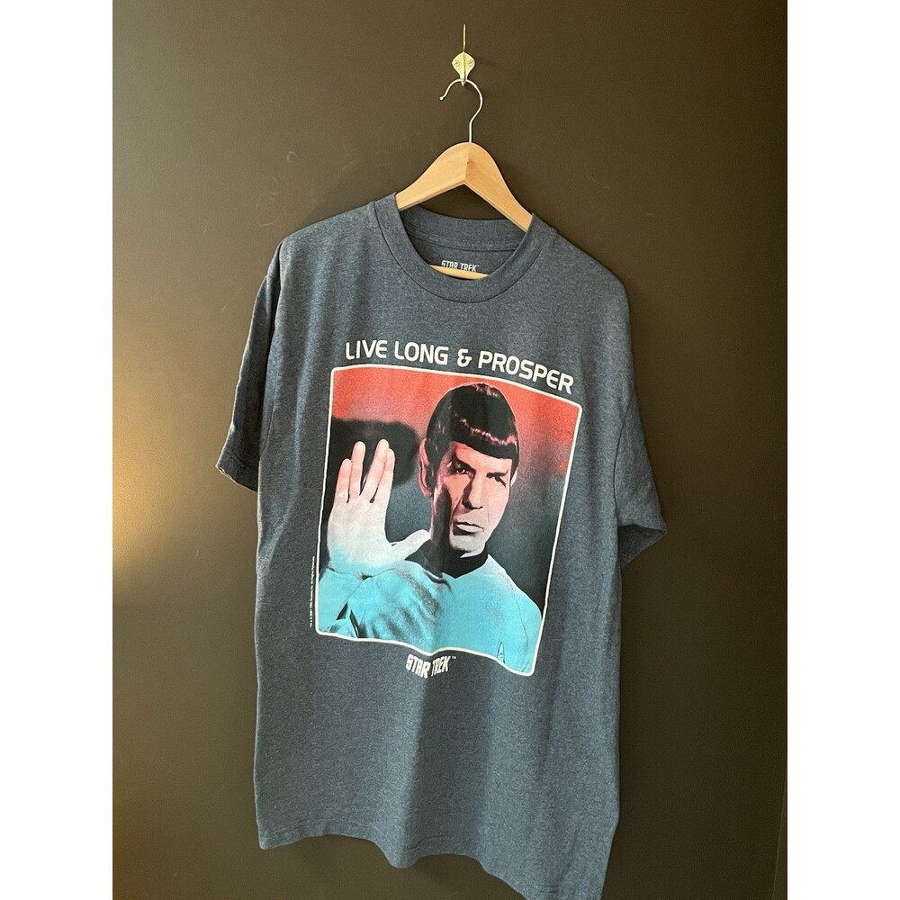 Star Trek Spock Live Long & Prosper T Shirt Mens XL Vulcan Salute 2021